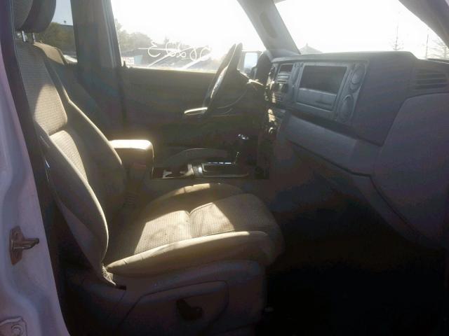 1J8HG48K36C207347 - 2006 JEEP COMMANDER თეთრი ფოტო 5