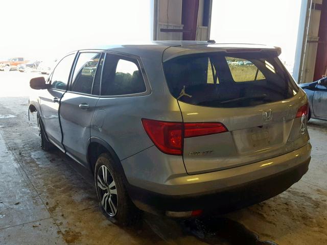 5FNYF6H74GB102905 - 2016 HONDA PILOT EXLN GRAY photo 3