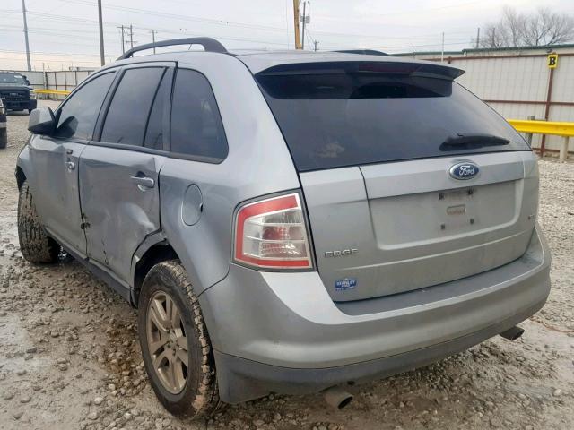 2FMDK38C67BA75205 - 2007 FORD EDGE SEL GRAY photo 3