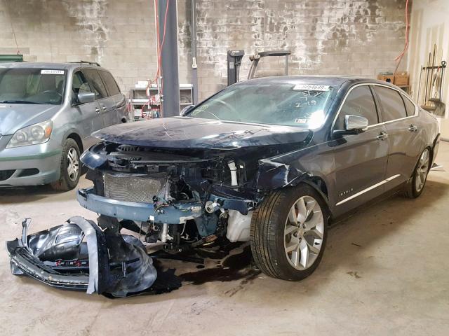 2G1145S33H9120446 - 2017 CHEVROLET IMPALA PRE BLUE photo 2