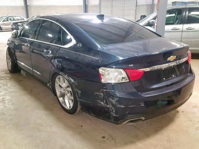 2G1145S33H9120446 - 2017 CHEVROLET IMPALA PRE BLUE photo 3