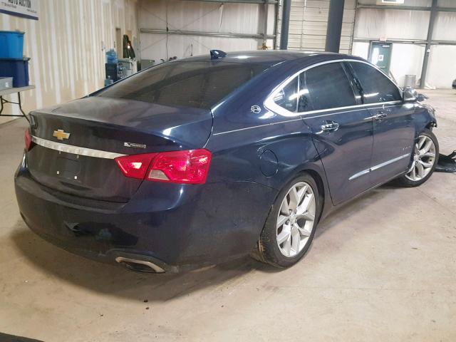 2G1145S33H9120446 - 2017 CHEVROLET IMPALA PRE BLUE photo 4