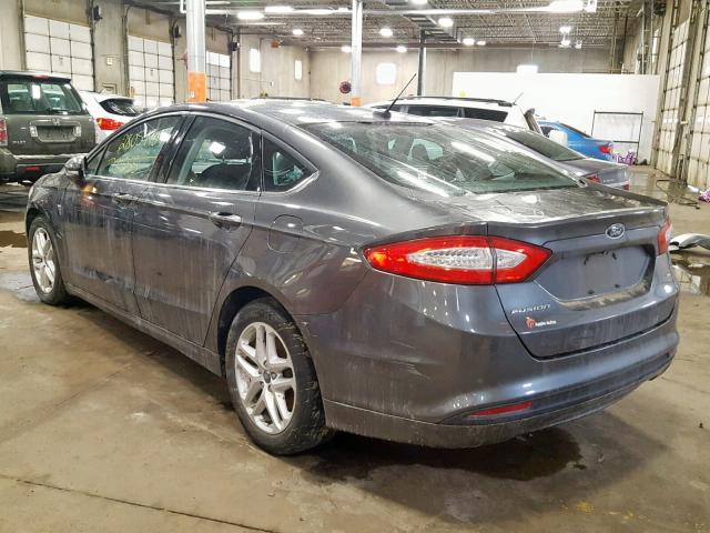 1FA6P0H72F5111433 - 2015 FORD FUSION SE CHARCOAL photo 3