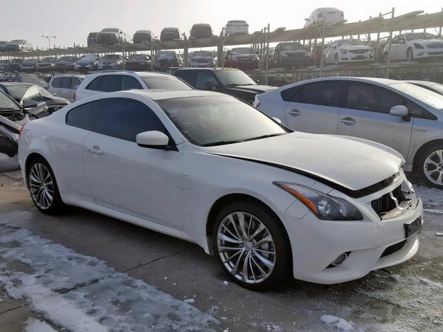 JN1CV6EL4DM980435 - 2013 INFINITI G37 WHITE photo 1