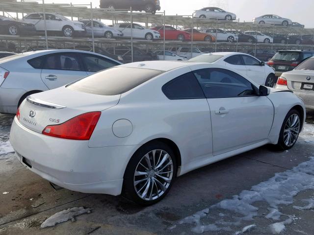 JN1CV6EL4DM980435 - 2013 INFINITI G37 WHITE photo 4