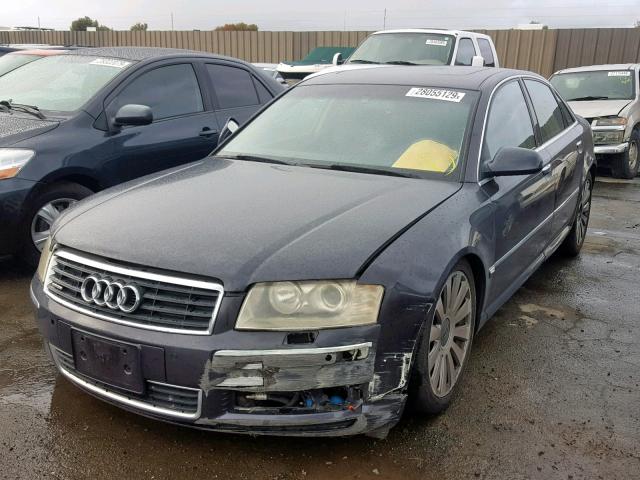 WAULL44E75N001431 - 2005 AUDI A8 4.2 QUA CHARCOAL photo 2