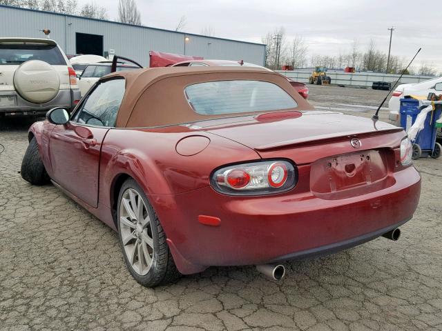 JM1NC25F470134008 - 2007 MAZDA MX-5 MIATA RED photo 3