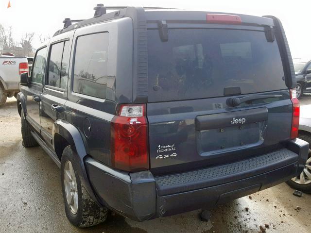 1J8HG48K17C650937 - 2007 JEEP COMMANDER BLUE photo 3
