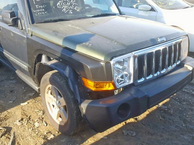 1J8HG48K17C650937 - 2007 JEEP COMMANDER BLUE photo 9