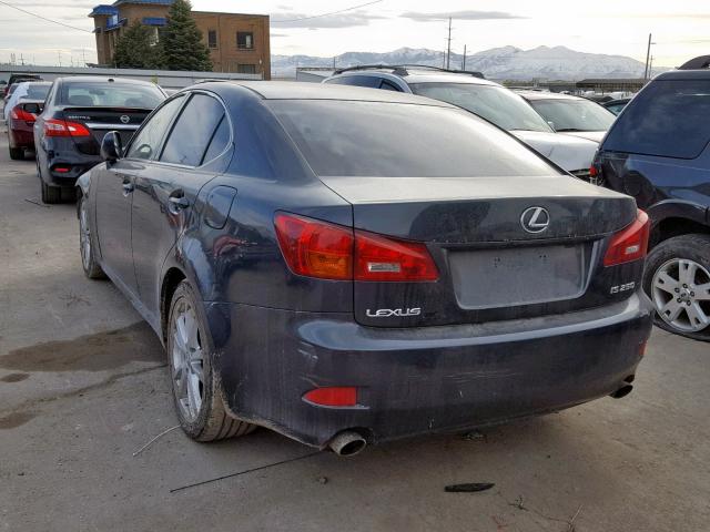 JTHBK262165004236 - 2006 LEXUS IS 250 GRAY photo 3