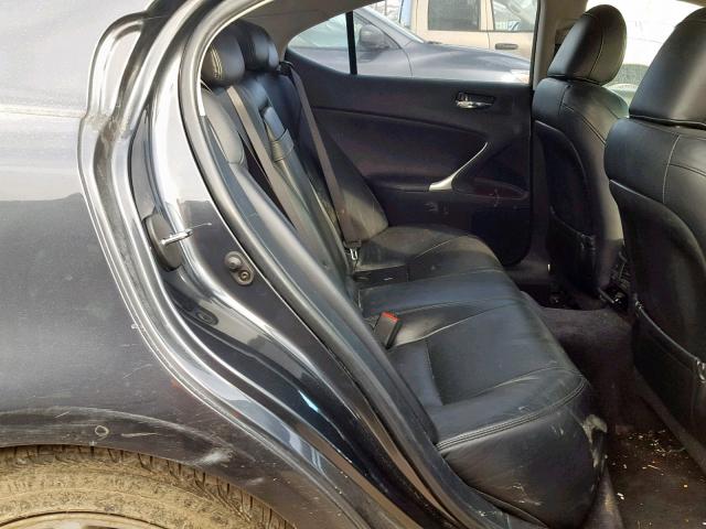 JTHBK262165004236 - 2006 LEXUS IS 250 GRAY photo 6