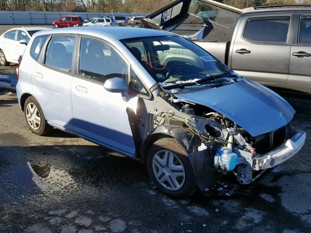 JHMGD38458S012476 - 2008 HONDA FIT BLUE photo 1