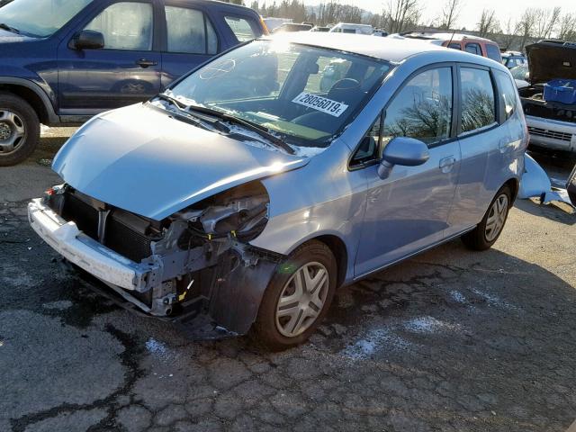 JHMGD38458S012476 - 2008 HONDA FIT BLUE photo 2