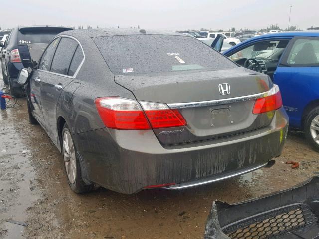 1HGCR2F81DA181476 - 2013 HONDA ACCORD EXL GRAY photo 3