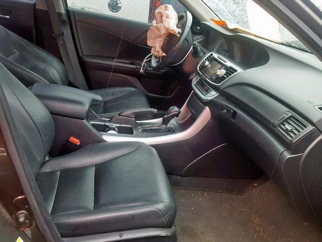 1HGCR2F81DA181476 - 2013 HONDA ACCORD EXL GRAY photo 5