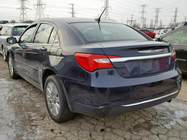 1C3CCBAB2CN204715 - 2012 CHRYSLER 200 LX BLUE photo 3