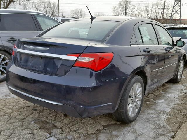 1C3CCBAB2CN204715 - 2012 CHRYSLER 200 LX BLUE photo 4