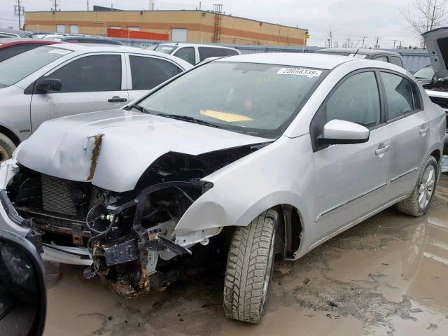 3N1AB6AP0AL707068 - 2010 NISSAN SENTRA 2.0 SILVER photo 2