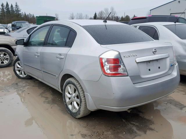 3N1AB6AP0AL707068 - 2010 NISSAN SENTRA 2.0 SILVER photo 3