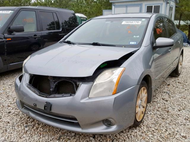 3N1AB6APXAL627258 - 2010 NISSAN SENTRA 2.0 GRAY photo 2