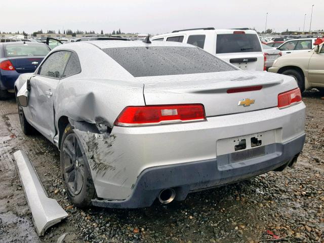 2G1FA1E3XF9230152 - 2015 CHEVROLET CAMARO LS SILVER photo 3