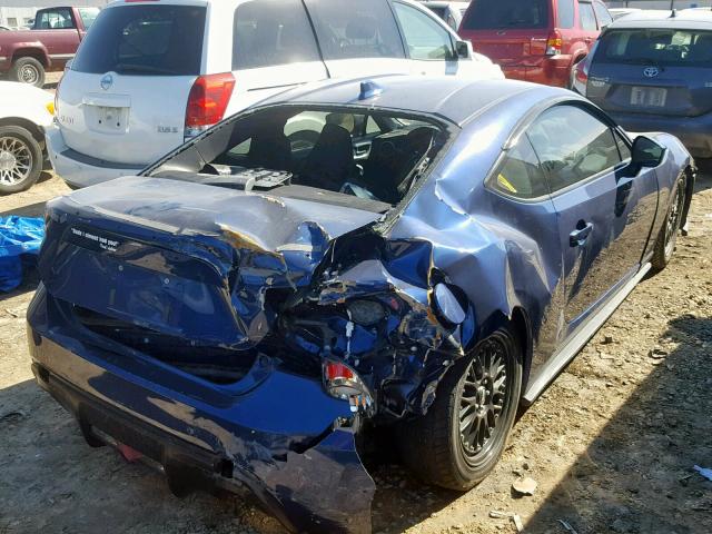JF1ZNAA19F8708706 - 2015 TOYOTA SCION FR-S BLUE photo 4
