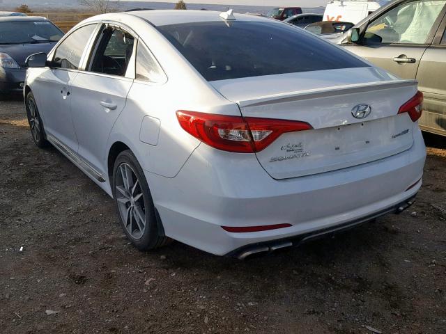 5NPE34ABXHH442934 - 2017 HYUNDAI SONATA SPO WHITE photo 3