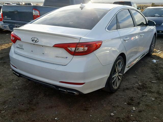 5NPE34ABXHH442934 - 2017 HYUNDAI SONATA SPO WHITE photo 4