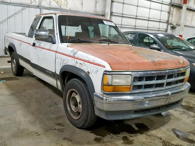 1B7FL23X7PS253269 - 1993 DODGE DAKOTA WHITE photo 1