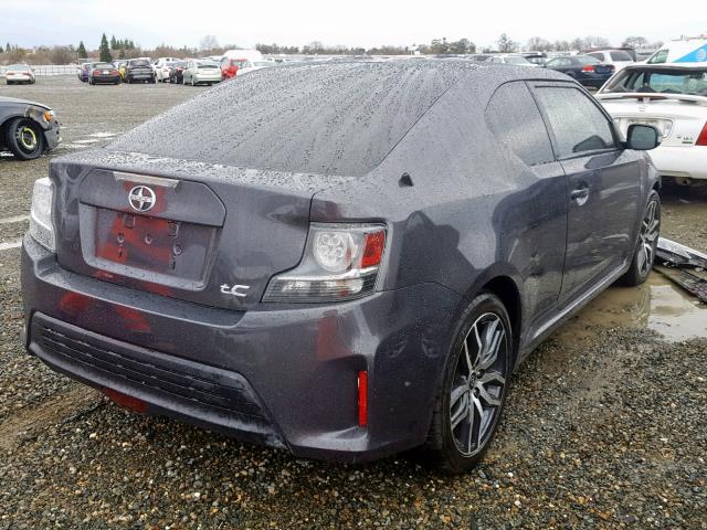 JTKJF5C79E3066313 - 2014 TOYOTA SCION TC GRAY photo 4