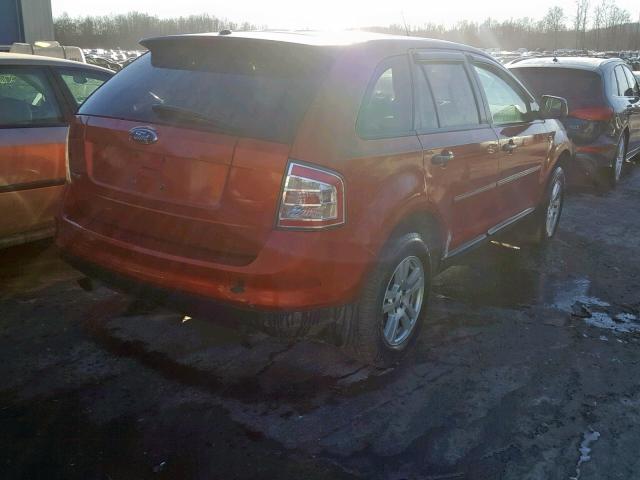 2FMDK36C07BB65081 - 2007 FORD EDGE SE ORANGE photo 4