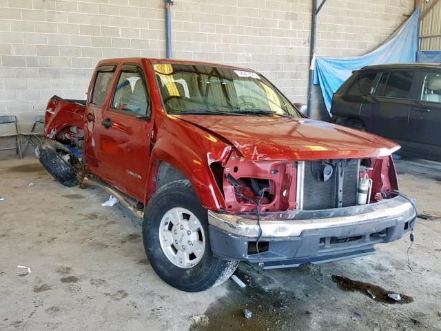 1GTDS136X48187210 - 2004 GMC CANYON BURGUNDY photo 1