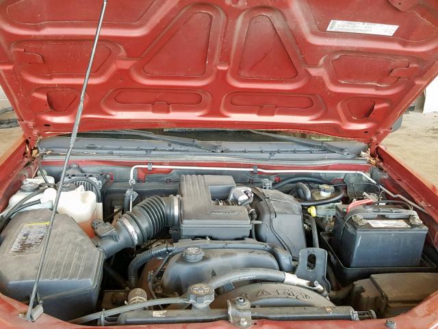 1GTDS136X48187210 - 2004 GMC CANYON BURGUNDY photo 7