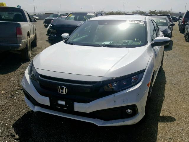 2HGFC2F80KH526154 - 2019 HONDA CIVIC SPOR WHITE photo 2