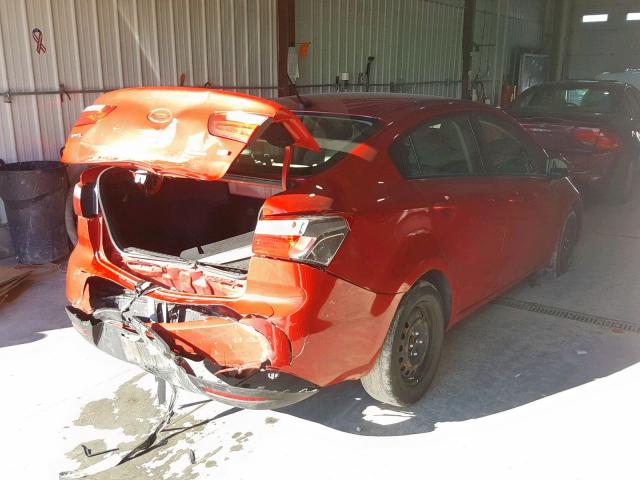 KNADM4A37E6348868 - 2014 KIA RIO LX RED photo 4