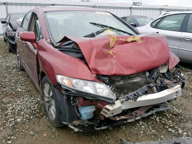 19XFA16979E031835 - 2009 HONDA CIVIC EXL BURGUNDY photo 1