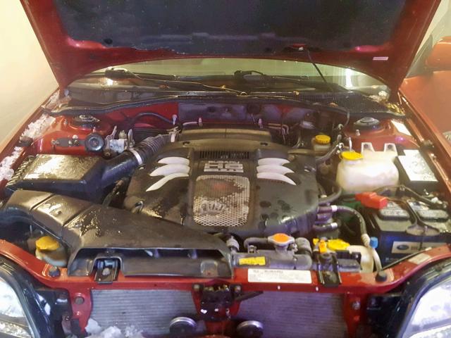 4S3BH896137638292 - 2003 SUBARU LEGACY OUT RED photo 7