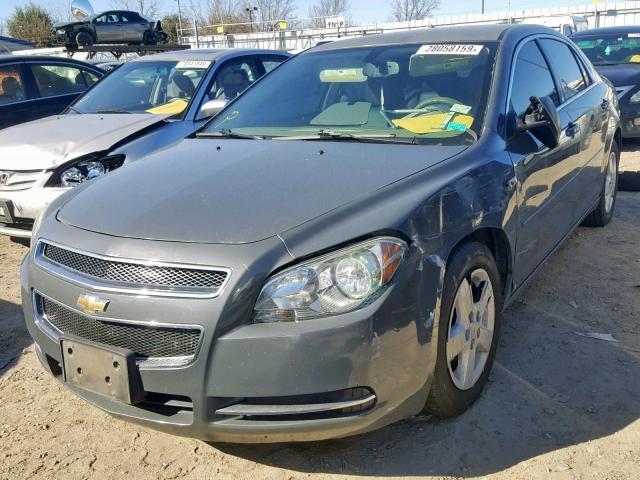 1G1ZG57B884249375 - 2008 CHEVROLET MALIBU LS GRAY photo 2