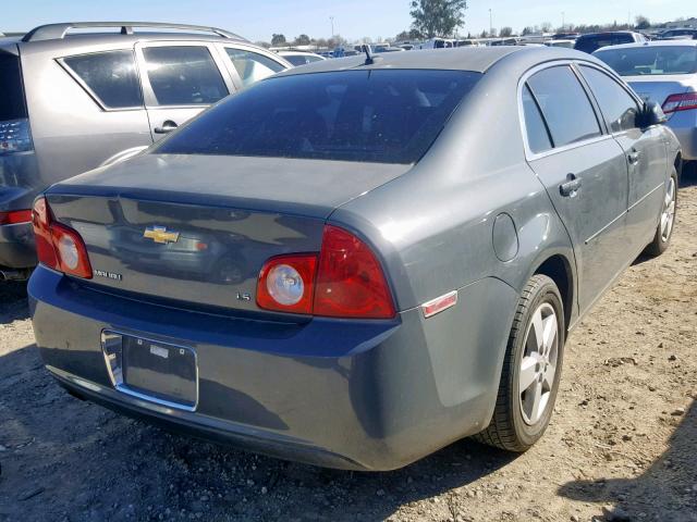 1G1ZG57B884249375 - 2008 CHEVROLET MALIBU LS GRAY photo 4