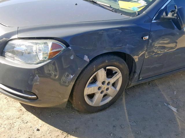 1G1ZG57B884249375 - 2008 CHEVROLET MALIBU LS GRAY photo 9