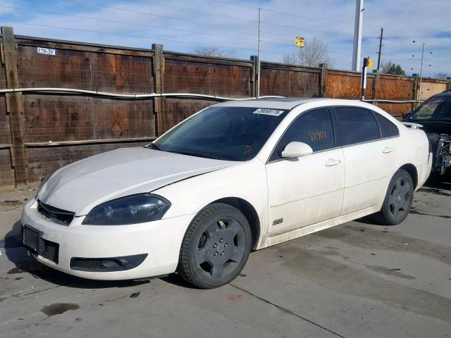 2G1WD57C391125838 - 2009 CHEVROLET IMPALA SS WHITE photo 2