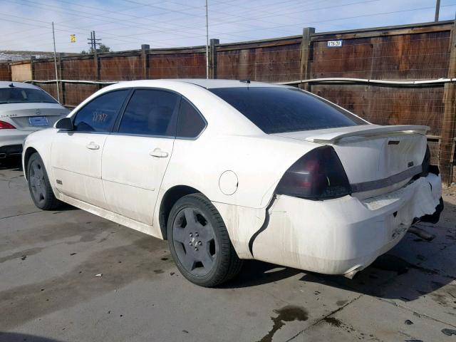 2G1WD57C391125838 - 2009 CHEVROLET IMPALA SS WHITE photo 3