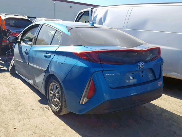 JTDKARFP3H3067829 - 2017 TOYOTA PRIUS PRIM 蓝色 照片 3