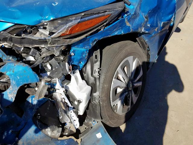 JTDKARFP3H3067829 - 2017 TOYOTA PRIUS PRIM 蓝色 照片 9