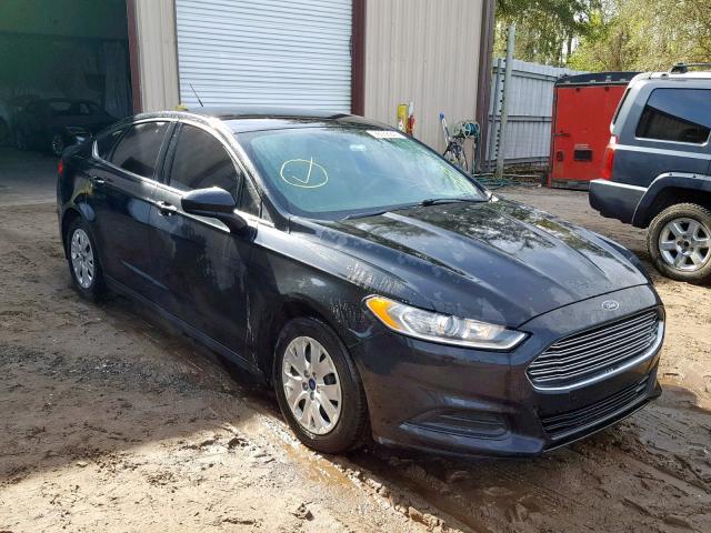 1FA6P0G73E5393727 - 2014 FORD FUSION S BLACK photo 1