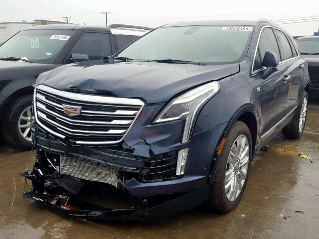 1GYKNERS5KZ110451 - 2019 CADILLAC XT5 PREMIU BLUE photo 2