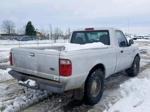 1FTYR10D72PA67884 - 2002 FORD RANGER SILVER photo 4