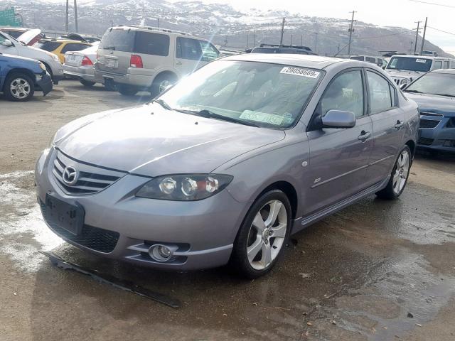 JM1BK323651287549 - 2005 MAZDA 3 S GRAY photo 2