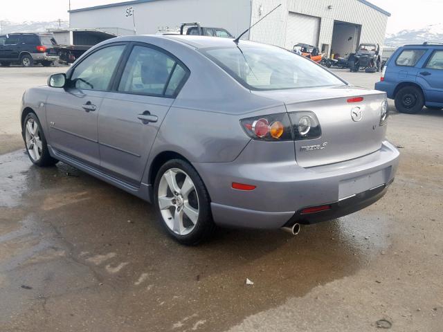 JM1BK323651287549 - 2005 MAZDA 3 S GRAY photo 3