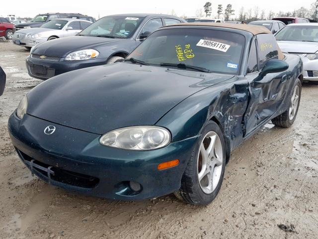 JM1NB353920222592 - 2002 MAZDA MIATA/LS GREEN photo 2